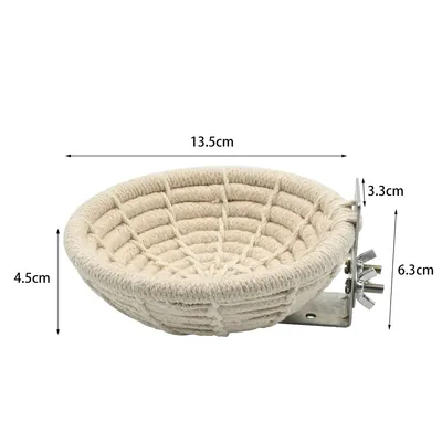 Nid d'Oiseau Corde de Chanvre, Nid d'Elevage de Perruche Fait a La Main en