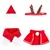 Yutdeng Robe Noel Chat 4 Capes de Noel pour Animal Chapeau de Noel Echarpe