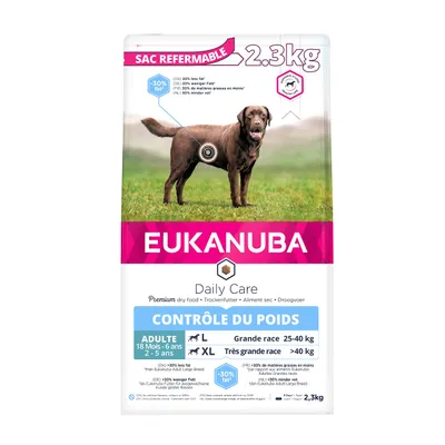 Eukanuba Croquettes Adulte Contrôle de Poids pour Chien Eukanuba Croquettes Adulte Contrôle de Poids pour Chien