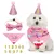 NITAIUN 4 Pieces Animal de Compagnie Chat Chien Anniversaire Bandana Ensemb NITAIUN 4 Pieces Animal de Compagnie Chat Chien Anniversaire Bandana Ensemb