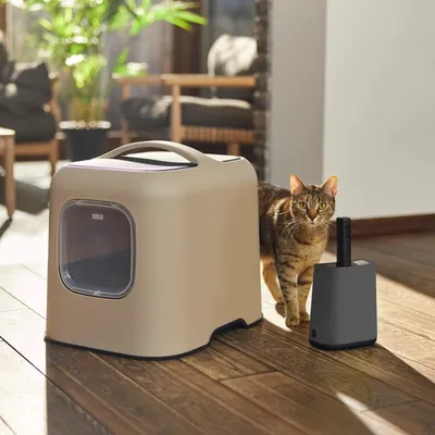 ROTHO Pelle Litière avec support - BIALA - Anthracite