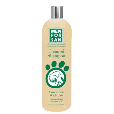 MENFORSAN Shampoing pour chien à l'avoine 1 l pour peaux sensibles