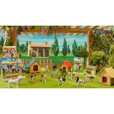 Dominator Dogs, Lot de 4 sachets avec différents sujets - 3D Collection Chi