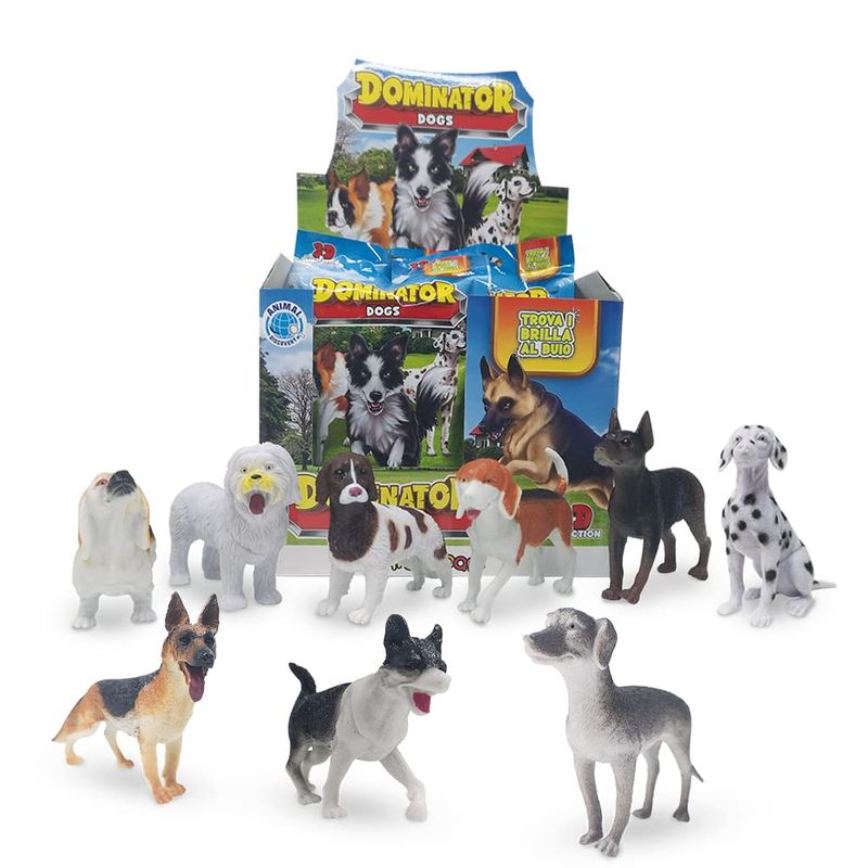 Dominator Dogs, Lot de 4 sachets avec différents sujets - 3D Collection Chi