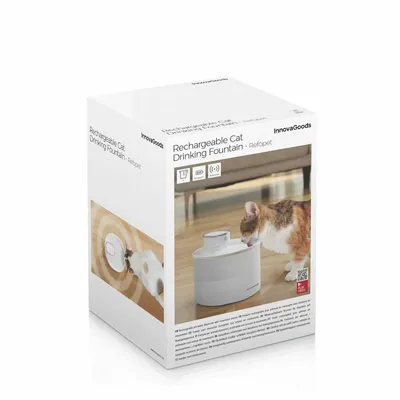 InnovaGoods Fontaine à eau avec capteur de mouvement pour chats et chiens