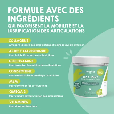 MAIKAI Comprimés Anti Arthrose Chiens de Grande Taille