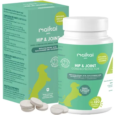 MAIKAI Comprimés Anti Arthrose Chat et Chien Petite et Moyenne Taille MAIKAI Comprimés Anti Arthrose Chat et Chien Petite et Moyenne Taille