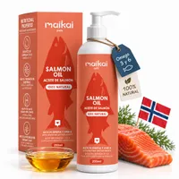 MAIKAI Huile de Saumon Chien et Chat - 100% Naturel - Riche en Omega 3