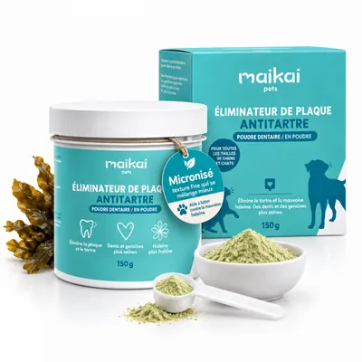 MAIKAI Plaque Remover. Traitement Mauvaise haleine Chien et chat