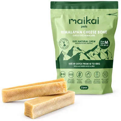MAIKAI Bâtonnets a Macher au Fromage pour Chien de l´Himalaya