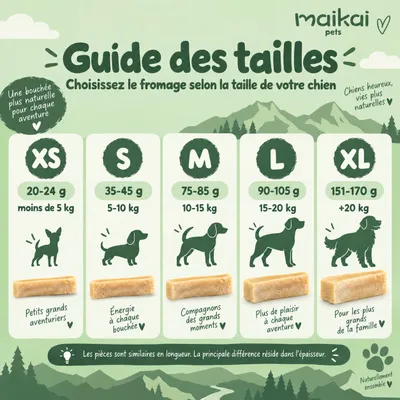 MAIKAI Bâtonnets a Macher au Fromage pour Chien de l´Himalaya