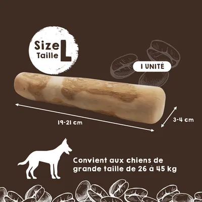 MAIKAI Bâton à Mâcher en Bois de Café - Jouet Naturel pour Chien