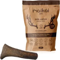 MAIKAI Bois de Cerf pour Chien 100% Naturel - Os à Mâcher - Jouet Résistant
