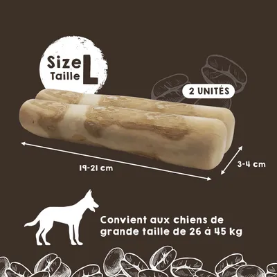 MAIKAI Bâton à Mâcher en Bois de Café - Jouet Naturel pour Chien
