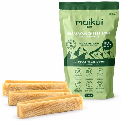 MAIKAI Bâtonnets a Macher au Fromage pour Chien de l´Himalaya