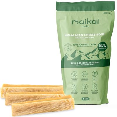 MAIKAI Bâtonnets a Macher au Fromage pour Chien de l´Himalaya Taille L - 3 unités