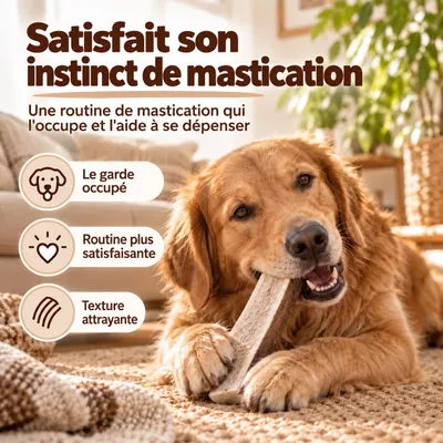 MAIKAI Bois de Cerf Tranché pour Chien 100% naturel - Os à Mâcher MAIKAI Bois de Cerf Tranché pour Chien 100% naturel - Os à Mâcher