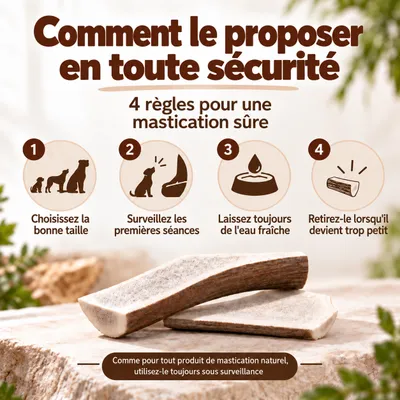 MAIKAI Bois de Cerf Tranché pour Chien 100% naturel - Os à Mâcher MAIKAI Bois de Cerf Tranché pour Chien 100% naturel - Os à Mâcher