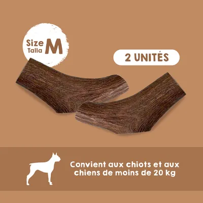 MAIKAI Bois de Cerf Tranché pour Chien 100% naturel - Os à Mâcher