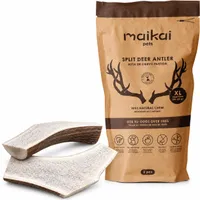 MAIKAI Bois de Cerf Tranché pour Chien 100% naturel - Os à Mâcher