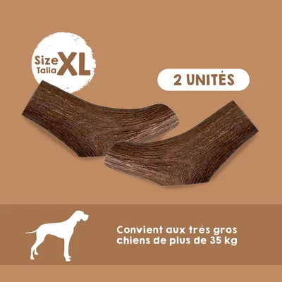 MAIKAI Bois de Cerf Tranché pour Chien 100% naturel - Os à Mâcher
