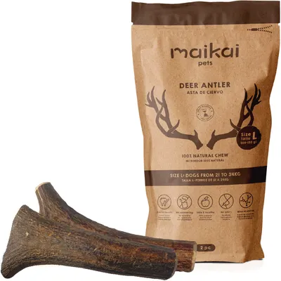 MAIKAI Bois de Cerf pour Chien 100% Naturel - Os à Mâcher - Jouet Résistan MAIKAI Bois de Cerf pour Chien 100% Naturel - Os à Mâcher - Jouet Résistan