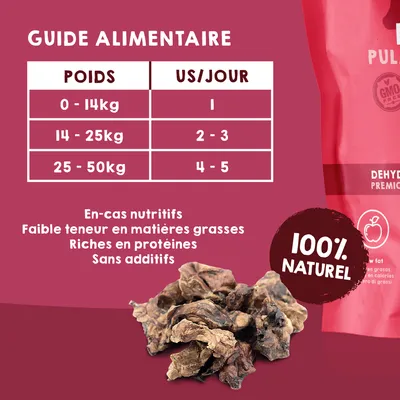 MAIKAI Lot 3 Poumons de Boeuf séché - Friandises Naturelles