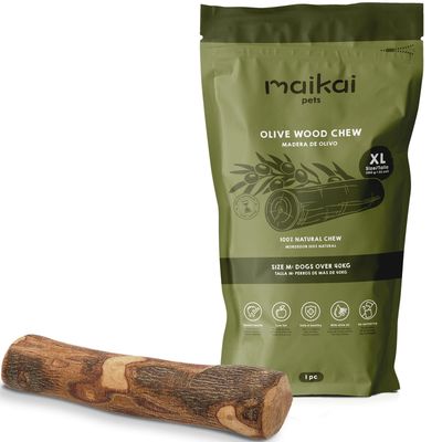 MAIKAI Bois Olivier Chien 100% Naturel - Bâton Mastication Chien