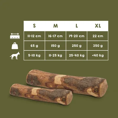 MAIKAI Bois Olivier Chien 100% Naturel - Bâton Mastication Chien