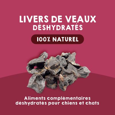 MAIKAI Lot 3 Foies de Boeuf Séchés - Friandises pour Chiens 100% Naturels