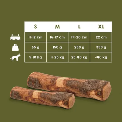 MAIKAI Bois Olivier Chien 100% Naturel - Bâton Mastication Chien