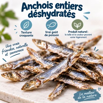 MAIKAI Lot 3 Poissons Séchés - Friandises Naturelles pour Chiens et Chats.