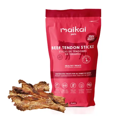 MAIKAI Tendons de Boeuf pour Chiens - Friandise Naturel MAIKAI Tendons de Boeuf pour Chiens - Friandise Naturel