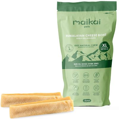 MAIKAI Bâtonnets a Macher au Fromage pour Chien de l´Himalaya Taille XL - 2 unités