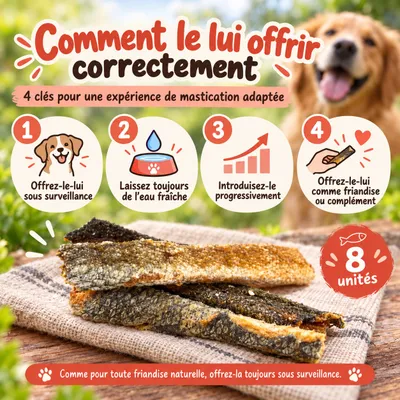 MAIKAI Bâtonnets en Peau de Saumon pour Chiens et Chats - 100% Naturels MAIKAI Bâtonnets en Peau de Saumon pour Chiens et Chats - 100% Naturels