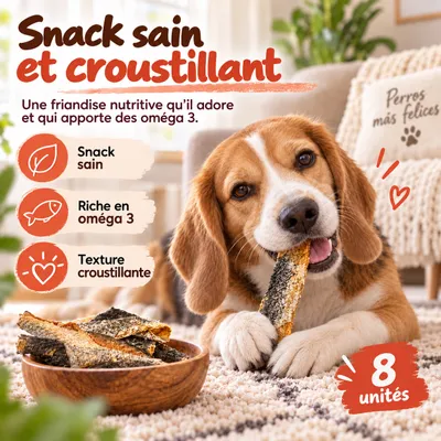MAIKAI Bâtonnets en Peau de Saumon pour Chiens et Chats - 100% Naturels MAIKAI Bâtonnets en Peau de Saumon pour Chiens et Chats - 100% Naturels