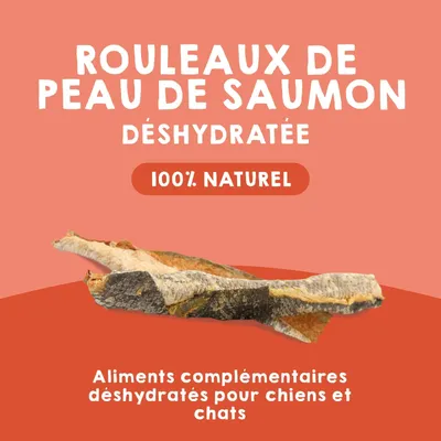 MAIKAI Bâtonnets en Peau de Saumon pour Chiens et Chats - 100% Naturels MAIKAI Bâtonnets en Peau de Saumon pour Chiens et Chats - 100% Naturels