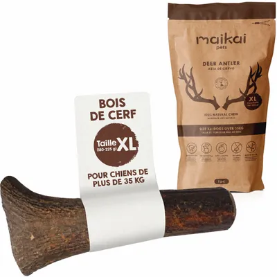 MAIKAI Bois de Cerf pour Chien 100% Naturel - Os à Mâcher - Jouet Résistant MAIKAI Bois de Cerf pour Chien 100% Naturel - Os à Mâcher - Jouet Résistant