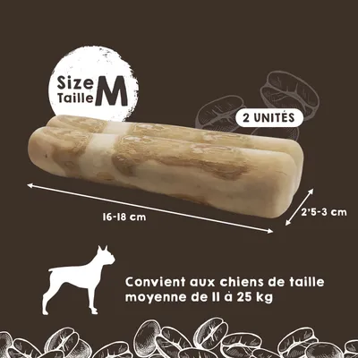 MAIKAI Bâton à Mâcher en Bois de Café - Jouet Naturel pour Chien