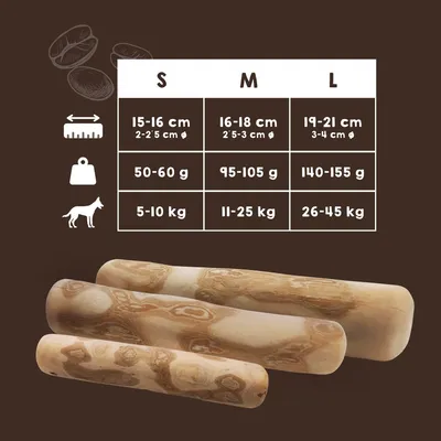 MAIKAI Bâton à Mâcher en Bois de Café - Jouet Naturel pour Chien
