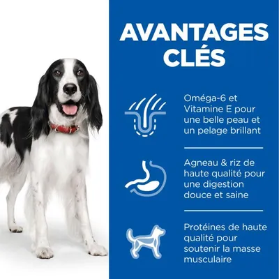 HILL'S -   CHIEN SCIENCE PLAN ADULT MEDIUM AGNEAU / RIZ