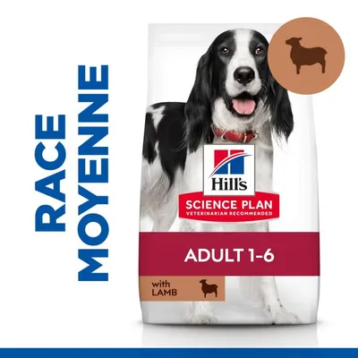 HILL'S -   CHIEN SCIENCE PLAN ADULT MEDIUM AGNEAU / RIZ