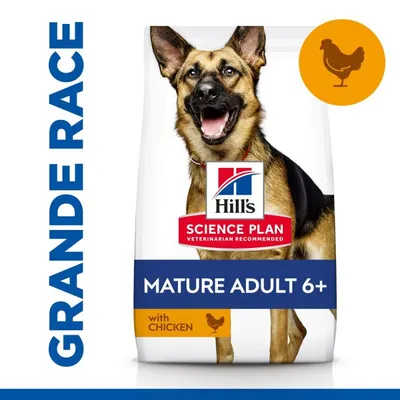 HILL'S -   CHIEN SCIENCE PLAN ADULT MATURE 6+ GRANDE RACE POULET