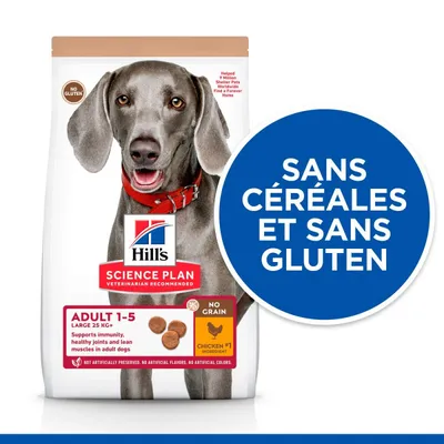 HILL'S -   CHIEN SCIENCE PLAN ADULTE LARGE POULET SANS CEREALES
