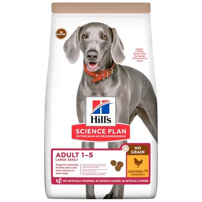 HILL'S - CHIEN SCIENCE PLAN ADULTE LARGE POULET SANS CEREALES HILL'S - CHIEN SCIENCE PLAN ADULTE LARGE POULET SANS CEREALES