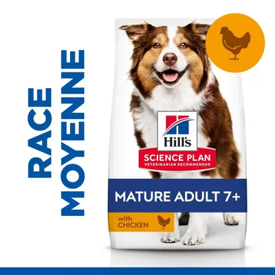 HILL'S -   CHIEN SCIENCE PLAN ADULT MATURE 7+ MEDIUM POULET