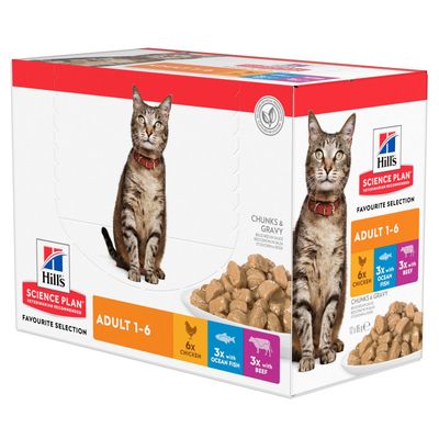 HILL'S - SCIENCE CAT PATE MIXED ADULT PLAN (Beutel) - HILL'S