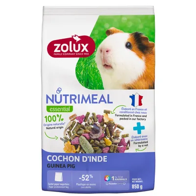 zolux - Aliment mélange composé pour cochon d'Inde Nutrimeal sachet de 850
