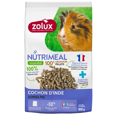 zolux - Aliment Granulés pour cochon d'Inde Nutrimeal sachet de 850 g