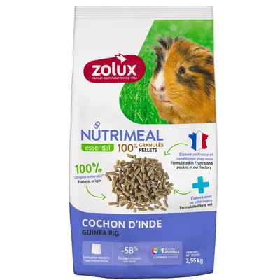 zolux - Aliment Granulés pour cochon d'Inde Nutrimeal sac de 2.55 kg zolux - Aliment Granulés pour cochon d'Inde Nutrimeal sac de 2.55 kg